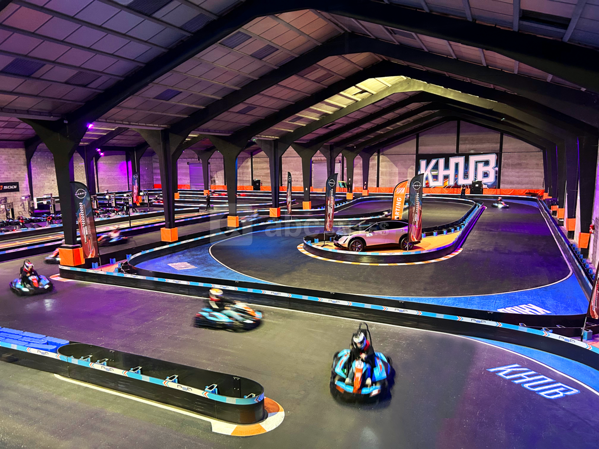 KHUB Karting : Vue sur la piste intérieure