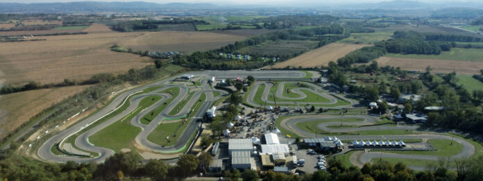 Actua Karting Lyon : Le site vu du ciel