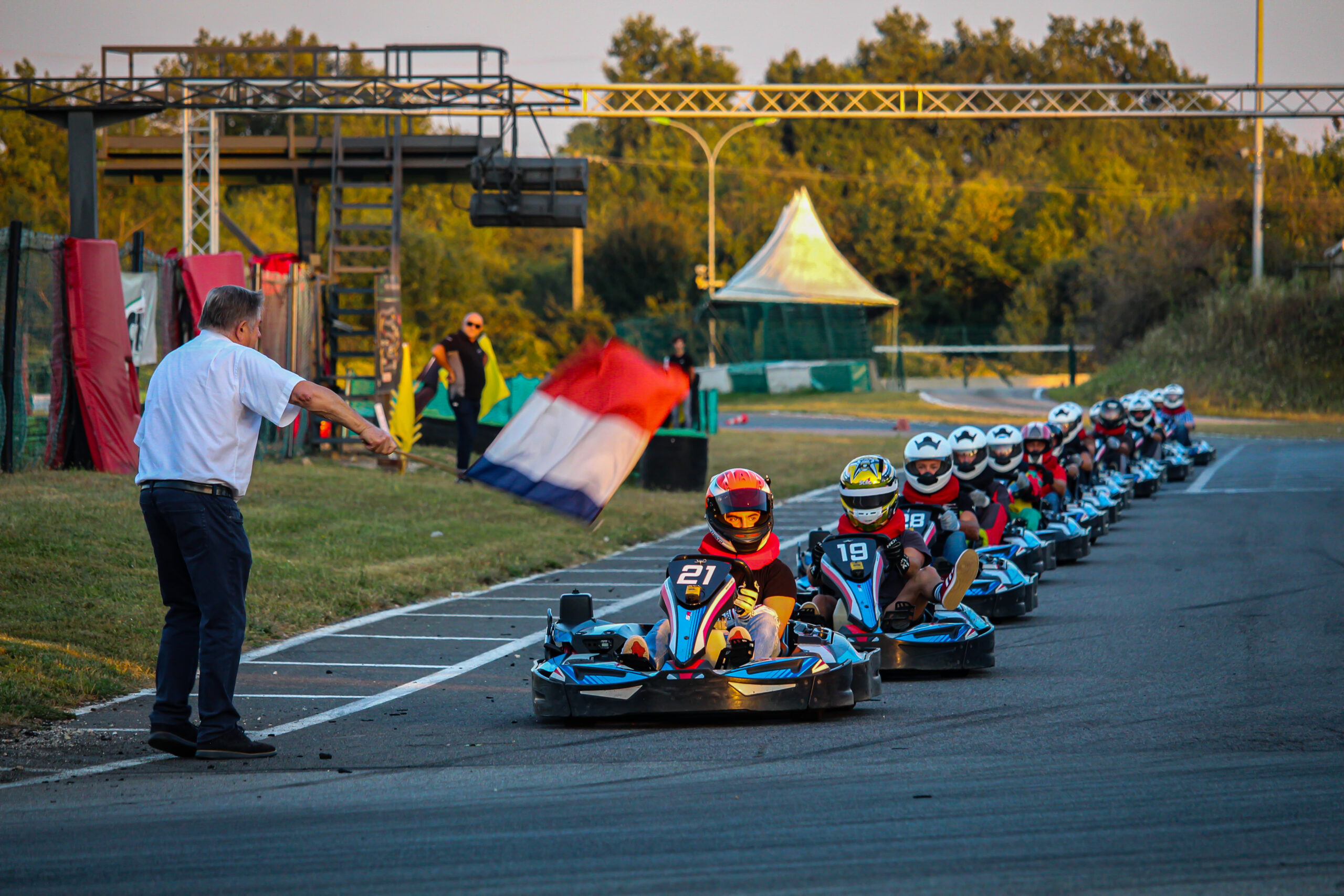 Actua Karting Lyon : Départ d'une course