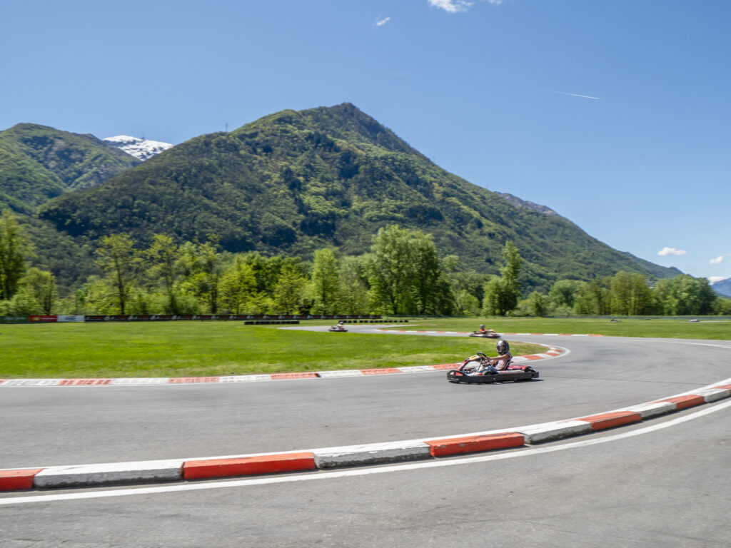 Go-Kart Locarno-Magadino : Piste au pied des alpes
