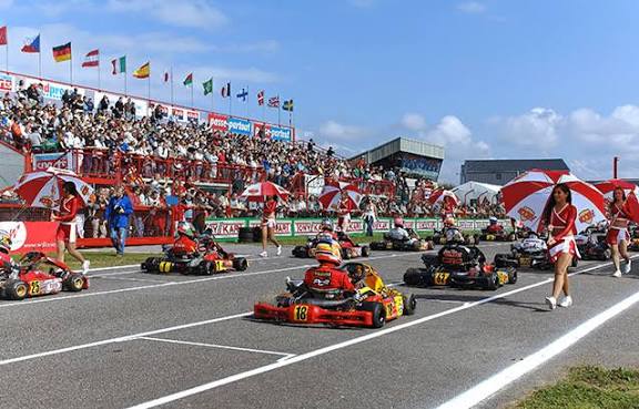 Karting des Fagnes : Départ d'une compétition